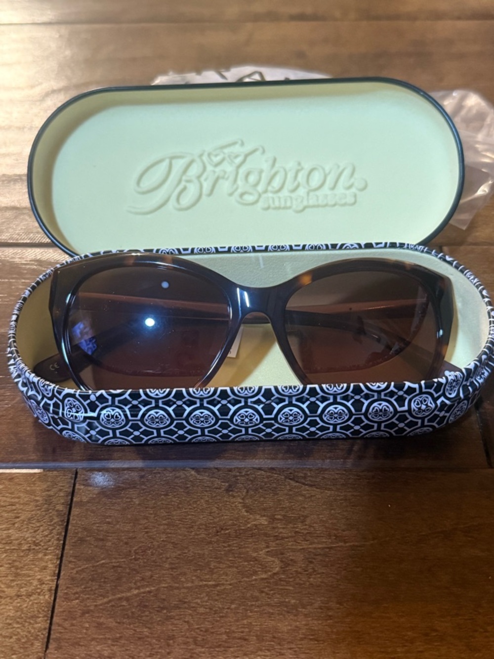 Brighton Women's Pebble Rings Burgundy and Pink Sunglasses